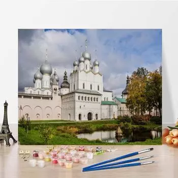 Украшение дома Декомпрессионная картина по номерам Ручная роспись на холсте DIY Цифровая картина маслом 40x50cm no frame