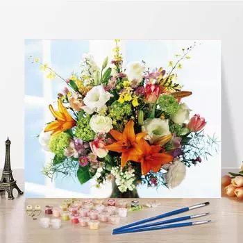 Украшение дома DIY цифровая картина маслом декомпрессия холст картина картина по номерам ручная роспись 40x50cm no frame