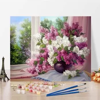 Украшение дома DIY Картина по номерам Цифровая живопись маслом Искусство Цифровая картина маслом Холст 40x50cm no frame