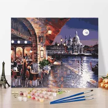 Украшение дома DIY картина по номерам цифровая картина маслом искусство холст номера картина маслом 40x50cm no frame