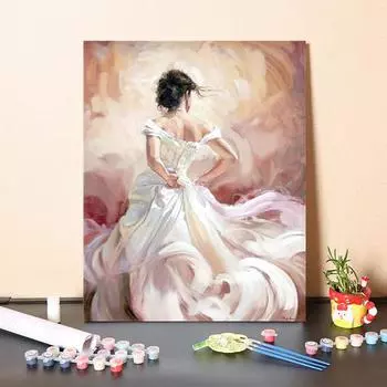 Украшение дома DIY Картина по номерам Холст Цифровая картина маслом Номера Картина маслом Искусство 40x50cm no frame