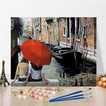 Украшение дома DIY Картина по номерам Художественные цифры Картина маслом Холст Цифровая картина маслом 40x50cm no frame