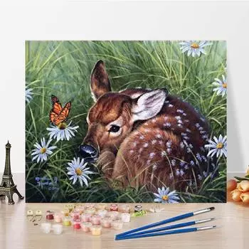 Украшение дома DIY Картина по номерам Картина маслом на холсте Цифровая картина маслом 40x50cm no frame