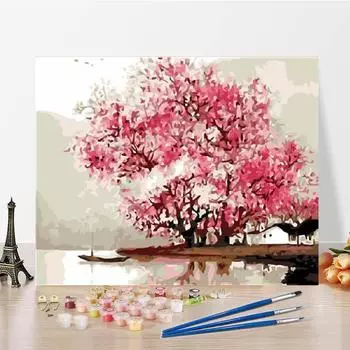 Украшение дома DIY краска по номерам картина маслом цифровая картина маслом холст номера живопись 40x50cm no frame