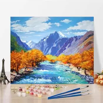 Украшение дома, холст, цифровая картина маслом, цифры, картина маслом, сделай сам, картина по номерам, картина по номерам 40x50cm no frame