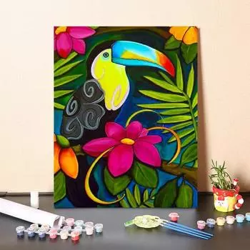 Украшение дома Холст Цифровая картина маслом DIY Картина по номерам Картина маслом по номерам Картина по номерам 40x50cm no frame