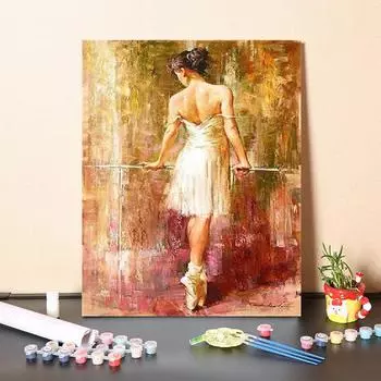 Украшение дома Холст Цифры Картина маслом Искусство Цифровая картина маслом DIY Картина по номерам 40x50cm no frame