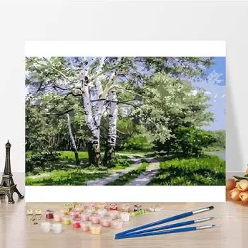 Украшение дома, холст, цифры, картина маслом, сделай сам, картина по номерам, художественная цифровая картина маслом 40x50cm no frame