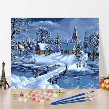 Украшение дома холст искусство DIY картина по номерам цифровая картина маслом цифры картина маслом 40x50cm no frame