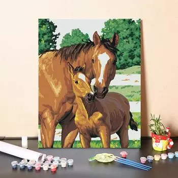 Украшение дома Художественные цифры Картина маслом DIY Картина по номерам Цифровая картина маслом Холст 40x50cm no frame