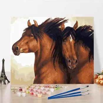 Украшение дома Искусство Цифровая картина маслом Холст DIY Картина по номерам Картина маслом по номерам 40x50cm no frame