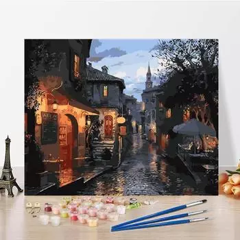 Украшение дома Искусство DIY Картина по номерам Картина маслом на холсте Цифровая картина маслом 40x50cm no frame