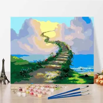 Украшение дома Искусство DIY Картина по номерам Холст Цифровая картина маслом Номера Картина маслом 40x50cm no frame