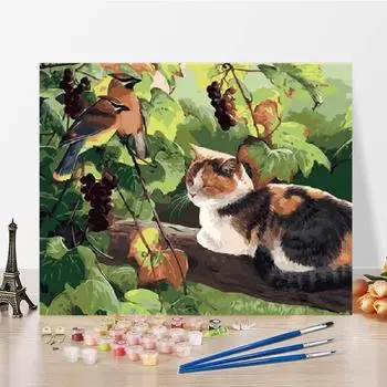 Украшение дома Искусство Холст Номера Картина маслом DIY Картина по номерам Цифровая картина маслом 40x50cm no frame