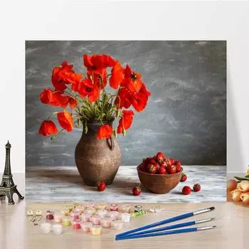 Украшение дома, картина по номерам, холст, ручная роспись, декомпрессия, сделай сам, цифровая картина маслом 40x50cm no frame