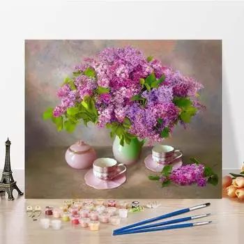 Украшение дома, картина по номерам, картина на холсте, декомпрессия, сделай сам, цифровая картина маслом, ручная роспись 40x50cm no frame