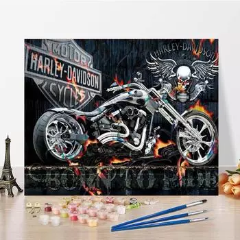 Украшение дома, картина по номерам, ручная роспись на холсте, декомпрессия, сделай сам, цифровая картина маслом 40x50cm no frame