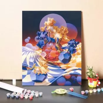 Украшение дома, картина по номерам, сделай сам, цифровая картина маслом, ручная роспись, холст, картина, декомпрессия 40x50cm no frame