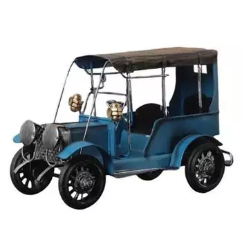 Украшение дома Креативные поделки Винтажный Ностальгический Жестяной Лист Модель Антикварного Автомобиля Настольное Железное Искусство Винтажные Аксессуары для Домашнего Декора синий