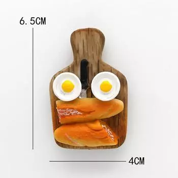 Украшение дома магнитный холодильник клейкая паста липкие заметки хлебопечка помидор яйцо кастрюля чайник молоко модель магнит на холодильник коллекция