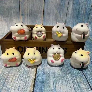 Украшение дома, милая монета в шляпе, хомяк, роскошный домашний декор для интерьера автомобиля, подвесные аксессуары для дома, подвесное украшение для стола