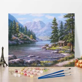 Украшение дома Номера Картина маслом Холст DIY Картина по номерам Искусство Цифровая картина маслом 40x50cm no frame