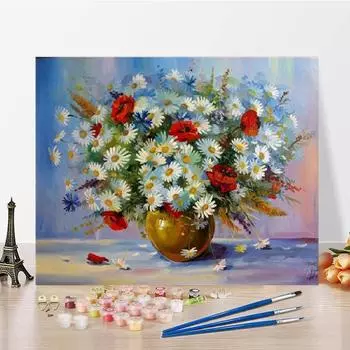 Украшение дома по номерам Картина маслом Цифровая картина маслом Искусство Холст DIY Картина по номерам 40x50cm no frame
