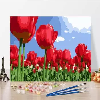 Украшение дома по номерам, картина маслом, цифровая картина маслом, холст, цифры, картина, сделай сам, картина по номерам 40x50cm no frame