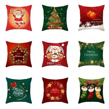 Украшение дома, Рождественская наволочка, праздничный подарок, диван, автомобильное офисное сиденье, наволочка, украшение для спальни, комнаты, с Рождеством 40x40cm