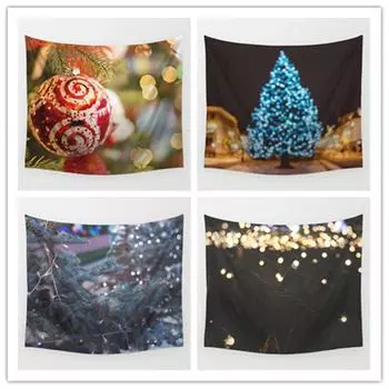 Украшение дома Рождественский гобелен Рождественский стиль Коллекция Печатный гобелен Спальня Гостиная Декор Фон Ткань 100x75cm