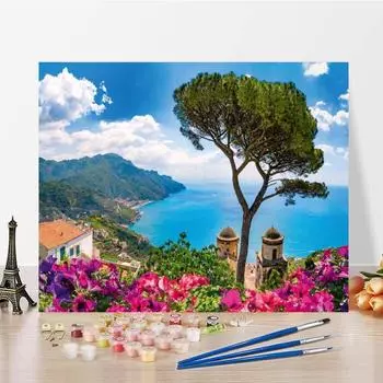 Украшение дома, ручная роспись, декомпрессия, сделай сам, цифровая картина маслом, картина по номерам, холст, живопись 40x50cm no frame