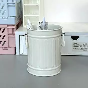 Украшение дома Современная роскошь Забавный предмет хранения канцелярских принадлежностей Круглый держатель для ручек Настольная подставка Эстетическая для рабочего стола