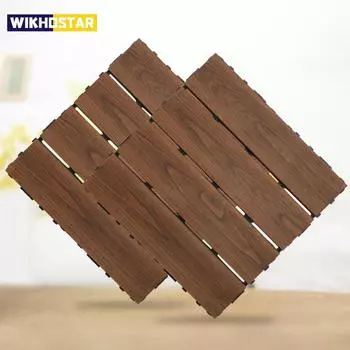 Украшение дома Сращивание массива дерева, терраса, двор, открытая площадка, ремонт балкона, массив дерева кофейный