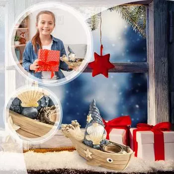 Украшение дома:Украшение «Гном», сочетающее элементы с практическими функциями, добавляет художественную атмосферу рабочему столу. One Size