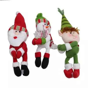 Украшение дома Украшение праздничного стола Рождественский чехол для бутылки вина Набор бутылок Санта-Клауса Elf