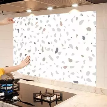 Украшение дома Водонепроницаемая кухня Декоративная настенная бумага Гостиная 40 см масляная наклейка для шкафа, плиты, мрамора, устойчивая к пятнам 40cmX1m