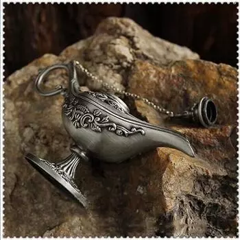 Украшение дома в винтажном стиле, сказка, волшебная лампа Аладдина, полый чайный горшок, лампа джинна