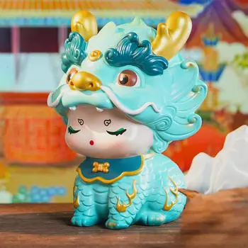 Украшение дракона, украшение копилки, декоративная милая статуя животного, копилка, коробка для мелочи белый
