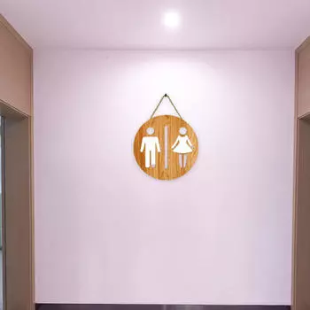 Украшение двери фермерского дома, туалет, подвесной знак, практичный, забавный, декоративный, для мужчин и женщин, стена ванной комнаты