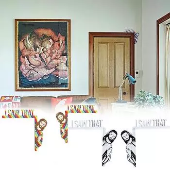 Украшение двери Иисуса Украшение деревянной дверной рамы ИИСУС Я видел это