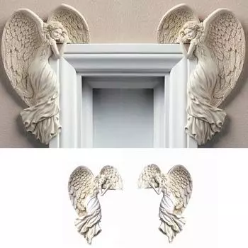 Украшение дверной рамы ангела-искупления, украшение с крыльями ангела, подвеска, украшение дверной рамы, украшение из смолы