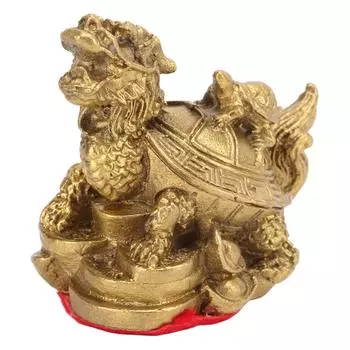 Украшение фен-шуй Дракон Черепаха Фен-шуй Медное литье Ремесло Украшения Домашнее украшение