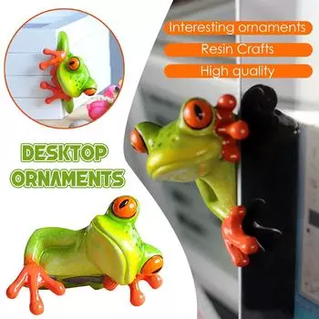 Украшение Fro g, изделия из смолы, украшение для рабочего стола компьютера, подарок