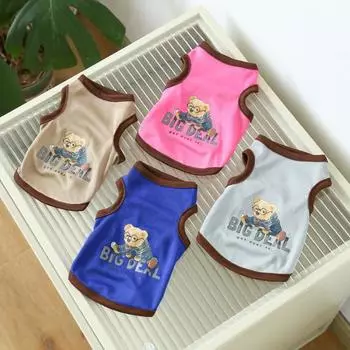 Украшение футболки для домашних животных с двумя ногами, милая одежда для собак и кошек S темно-синий