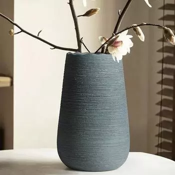 Украшение гостиной Цветочная композиция Светильник Роскошь Senior Sense Сухоцветы Цзиндэчжэнь Керамический стол Цветочная композиция Китайский ретро-цветок Pearl White - Small