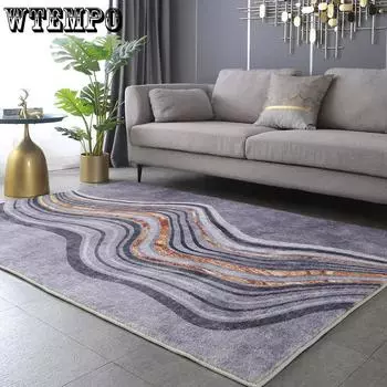 Украшение гостиной в скандинавском стиле, ковер для современной спальни, прикроватный большой ковер для дома, пушистый мягкий ковер 80 * 120cm