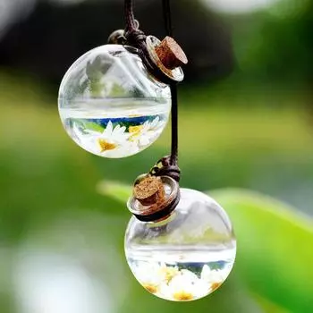 Украшение интерьера автомобиля, прозрачный парфюм, освежитель воздуха, пустая бутылка, автомобильный домашний подвесной орнамент, автозапчасти 3.5 cm