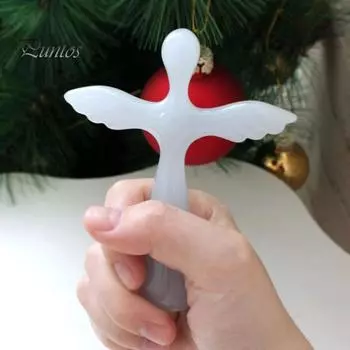 Украшение из смолы «Ангел», ручное молитвенное украшение, стоящая фигурка ангела, украшение для стола, христианский подарок для семьи и друзей прозрачный