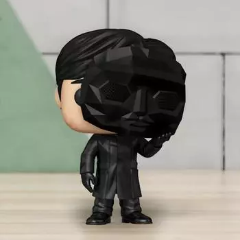 Украшение из смолы в виде персонажа фильма, фигурка мальчика по мотивам фильма, коллекционная настольная мини-фигурка, подарок для фанатов чёрный