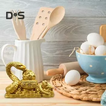 Украшение из смолы «Змея удачи», фигурка змеи по фен-шуй, настольная скульптура китайской зодиакальной змеи для домашнего офиса, магазина, декора Snake